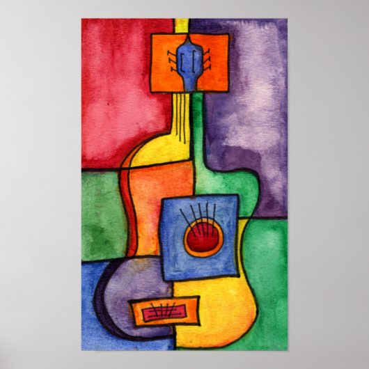 Clasical Gitarre Print Poster (Vorne)