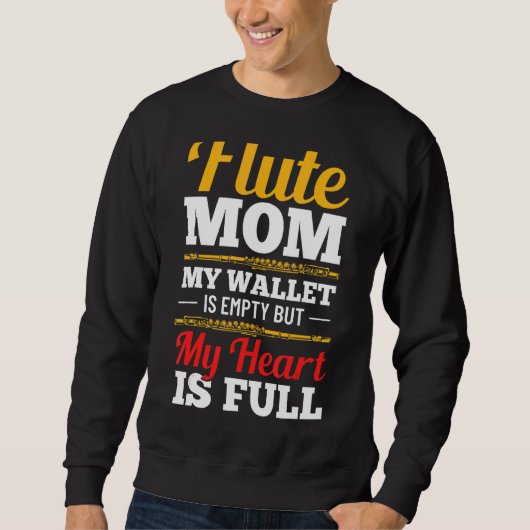 Clasician Mama Fluting Instrumentalist Flut Sweatshirt (Vorderseite)