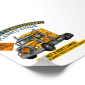 Class 1 Explosives Trucker | ADR digital download Poster (Ecke)