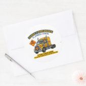 Class 1 Explosives Trucker Gift | Funny ADR Hazard Runder Aufkleber (Umschlag)