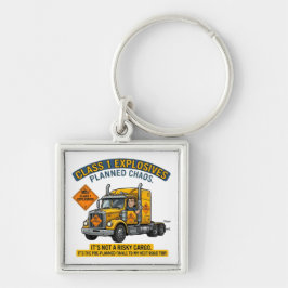 Class 1 Explosives Trucker Gift | Funny ADR Hazard Schlüsselanhänger