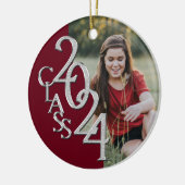CLASS 2020 Foto von Maroon Silver Keramik Ornament (Links)