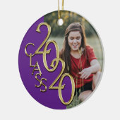 Class 2020 Foto von Purple with Gold Keramik Ornament (Links)