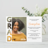 Class 2026 BSN Nursing Graduate Party Invitation (Stehend Vorderseite)