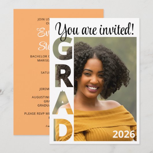 Class 2026 BSN Nursing Graduate Party Invitation (Vorne/Hinten)