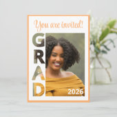Class 2026 RN Nursing Graduate Party Invitation (Stehend Vorderseite)