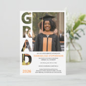 Class 2026 RN Nursing Graduate Party Invitation (Stehend Vorderseite)