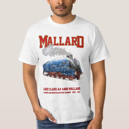 Class A4 Mallard - World Fastest Steam Locomotive T-Shirt (Vorderseite)