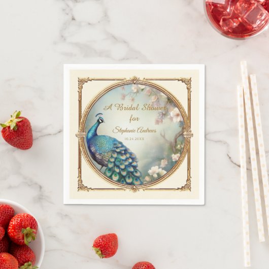 Class Cafè Lugano Blume Brautparty Serviette (Beispiel)