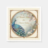 Class Cafè Lugano Blume Brautparty Serviette (Vorderseite)