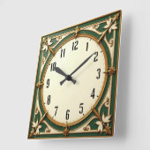 Class Cafè Lugano Quadratische Wanduhr (Winkel)