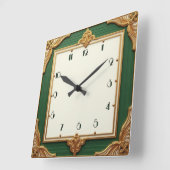 Class Cafè Lugano Quadratische Wanduhr (Winkel)