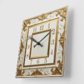 Class Cafè Lugano Quadratische Wanduhr (Winkel)