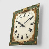 Class Cafè Lugano Quadratische Wanduhr (Winkel)