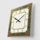 Class Cafè Lugano Quadratische Wanduhr (Winkel)