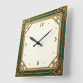 Class Cafè Lugano Quadratische Wanduhr (Winkel)