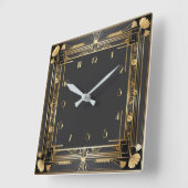 Class Cafè Lugano Quadratische Wanduhr (Winkel)