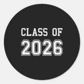 Class Graduation Graduate Runder Aufkleber (Vorderseite)