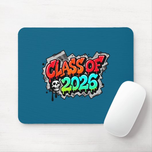 Class Graduation Graffiti Streetwear Drip Design Mousepad (Mit Mouse)