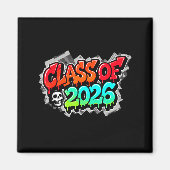 Class Graduation Graffiti Streetwear Drip Magnet (Vorne)