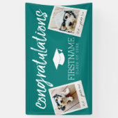 Class Green Abschluss 2 Square Foto Collage Banner (Vertikal)