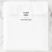 Class Hero Chalk Coffee Chaos Sticker (Tasche)