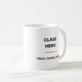Class Hero Chalk Coffee Chaos Tasse (VorderseiteRechts)