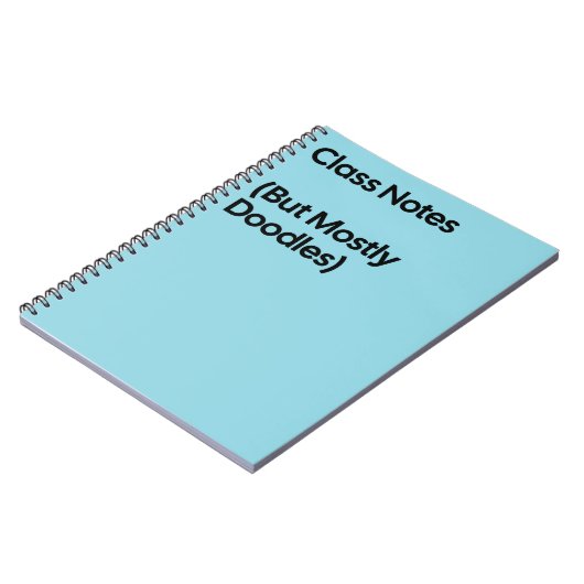 Class Notes Doodles Notebook Notizblock (Linke Seite)