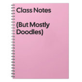 Class Notes Doodles Notebook Notizblock (Vorderseite)