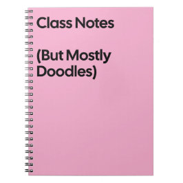 Class Notes Doodles Notebook Notizblock