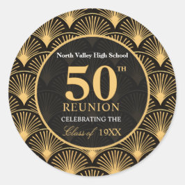 Class of 1976 50th Reunion Round Favor Stickers