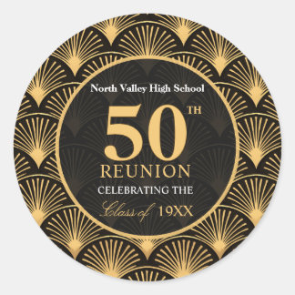 Class of 1976 50th Reunion Round Favor Stickers