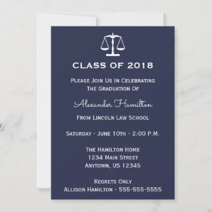 Class of 2018 Scales Abschluss Invite (Mitternacht Einladung