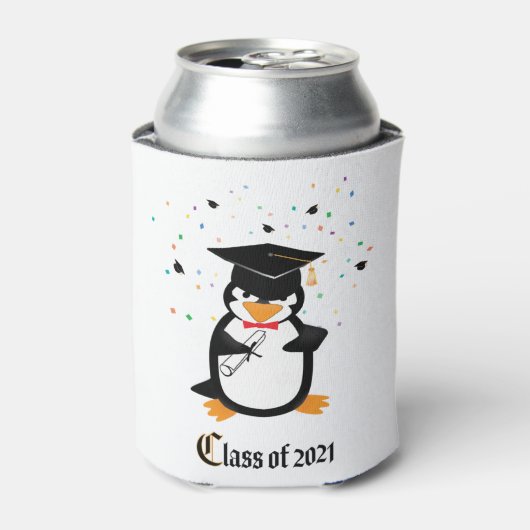 Class of 2021 Graduation Penguin Dosenkühler (Kanne Vorderseite)