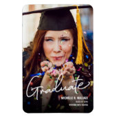 Class of 2021 Modern Graduate Anuncement Magnet (Vertikal)