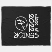 Class Of 2022 Senior A+ Graduation Fleecedecke (Vorderseite (Horizontal))