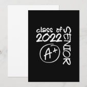 Class Of 2022 Senior A+ Graduation Save The Date (Vorne/Hinten)
