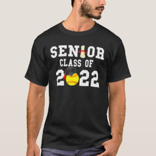 Class Of 2022 Softball Senior Graduation Grad Pull T-Shirt