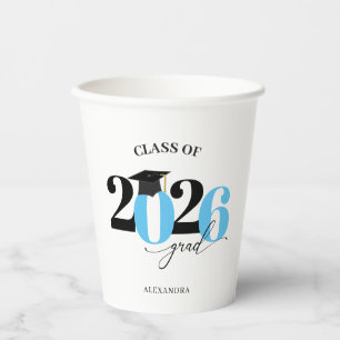 Class of 2023 Graduate Light BlueModern Tyopgraphy Pappbecher