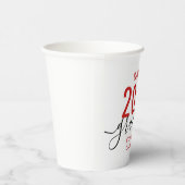 Class of 2023 Modern Red Graduation Party Pappbecher (Rechts)