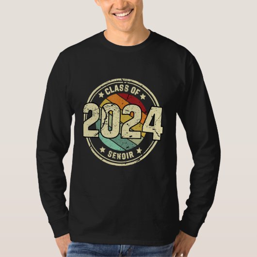 Class of 2024 Senior 2024 Graduation or First Day  T-Shirt (Vorderseite)