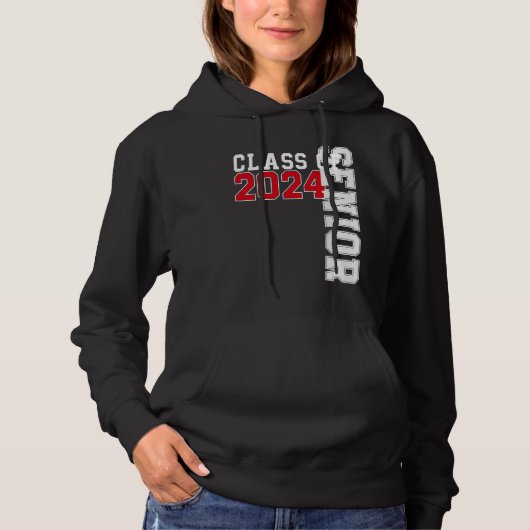 Class of 2024 Senior 24 High School Graduation 1 Hoodie (Vorderseite)