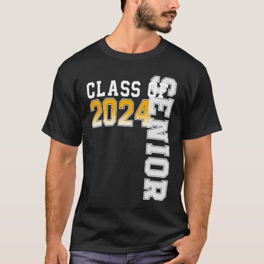 Class of 2024 Senior 24 High School Graduation T-Shirt (Vorderseite)