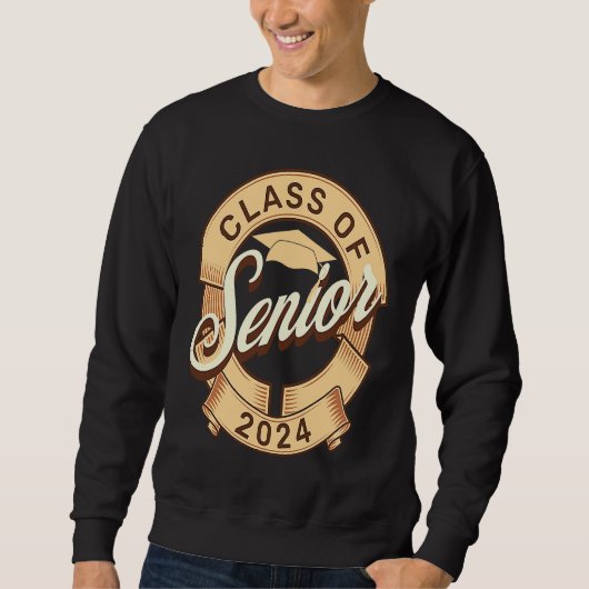 Class of 2024 Senior Graduation Senior Class of 20 Sweatshirt (Vorderseite)