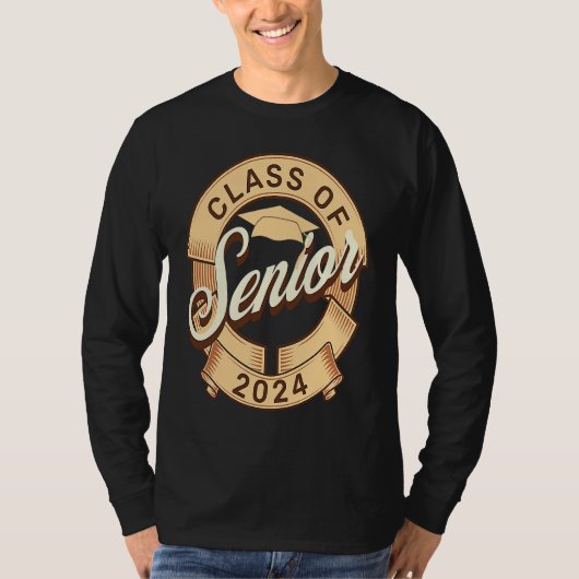 Class of 2024 Senior Graduation Senior Class of 20 T-Shirt (Vorderseite)