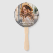 class of 2025, graduation modern thank you photo fächer (Rückseite)