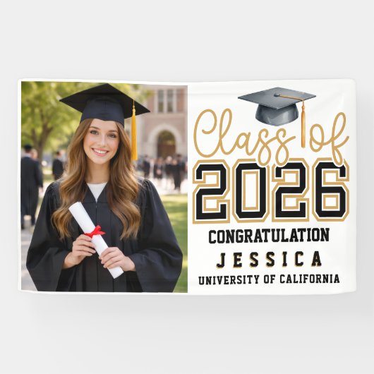 Class of 2025 Graduation Personalized Banner (Horizontal)