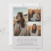 Class of 2026 Arch Photo Graduation Party Einladung (Rückseite)