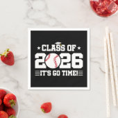 Class of 2026 Baseball Graduation It’s Go Time Serviette (Beispiel)
