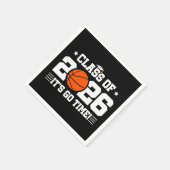 Class of 2026 Basketball Graduation It’s Go Time Serviette (Ecke)